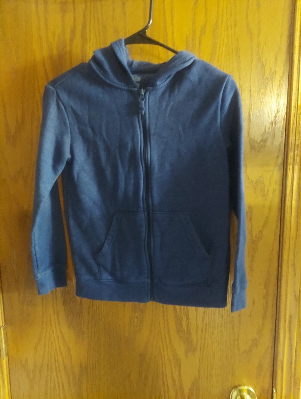 Cat & Jack Boys Full Zip Hoodie Sweatshirt Navy Blue Heather Youth Medium M (8)